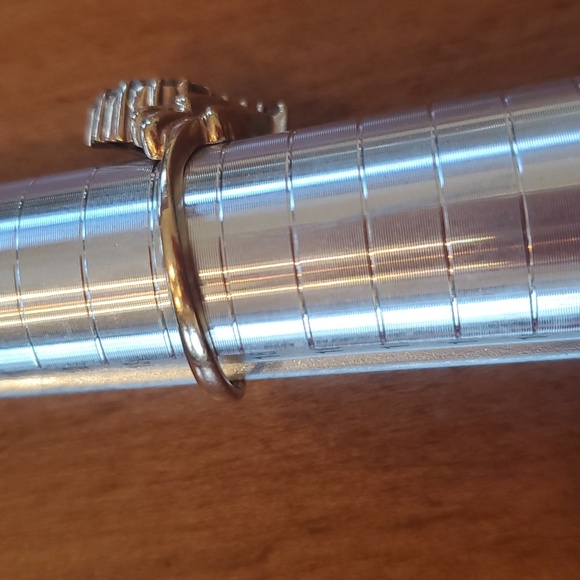 10 Kt diamond cluster ring - Picture 2 of 5